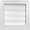 Ekena Millwork Vertical Surface Mount PVC Gable Vent: Functional, w/ 2"W x 1-1/2"P Brickmould Frame, 16"W x 16"H GVPVE16X1602SF - alternate 1